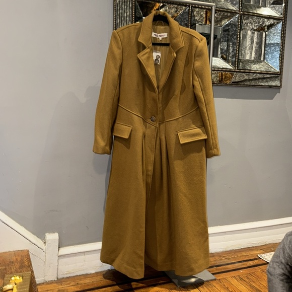 Free people Victoria long wool blend coat size M - Picture 4 of 12